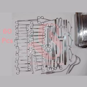 BISONS - Juego de 60 Instrumentos Quirúrgicos Manuales de Acero Inoxidable para Procedimientos de Laparotomía, Venta al por Mayor - Product Image 1