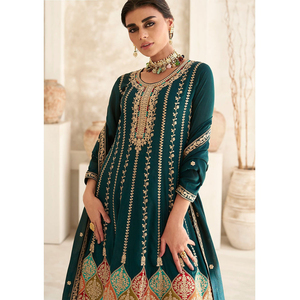 Trajes de fantasía para mujer Salwar Kameez paquistaní de buena calidad, traje pesado étnico, costura Punjabi disponible, trajes de lujo al por mayor - Product Image 4