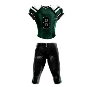 Uniformes de football américain en polyester de qualité supérieure-Ensembles de motifs à chiffres simples personnalisables - Product Image 4