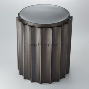 Diseño de flores, latón, sombra antigua, metal, hogar, Centro decorativo y mesa auxiliar, diseño único a un precio razonable de la India - Product Image 5