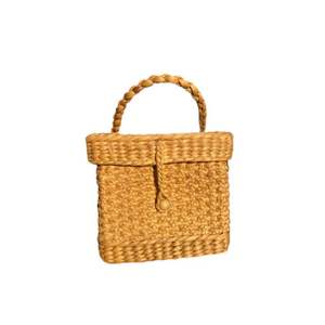 Cesta de bolsa de jacinto de agua artesanal de gran venta, cesta de paja ecológica Natural para comprador - Product Image 1