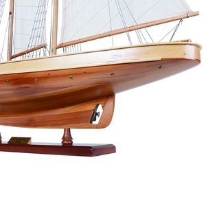 Yate Atlántico de 96.5 cm, Impresionante Yate de Madera Pintada para Ocasiones Navideñas - Product Image 5