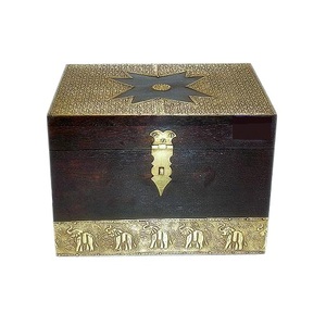Hot Selling Top Standard Product High Quality Handmade Home Decorative Boxes Treasure <b>Chest</b> Wood Craft Gift Item <b>Wooden</b> Box - Product Image 5