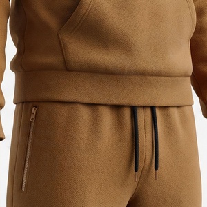 Survêtements pour hommes en gros, logo personnalisé, coupe-vent, en molleton de coton uni, design rayé blanc, vêtements de sport imprimés, couleur personnalisée - Product Image 5