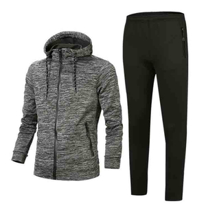 2025 <b>Mens</b> Custom <b>Velour</b> Polyester Fleece Casual Breathable 2-in-1 480g Thermal Transfer <b>Tracksuit</b> Reflective Logo Winter Sports - Product Image 5