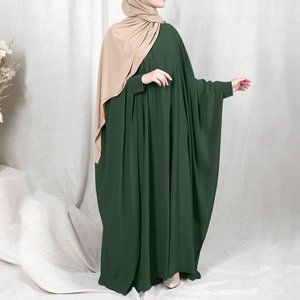 Couleurs personnalisées Nouvelle chauve-souris à manches longues réversible Dubai Abaya pour dames modeste robe de bal Style personnalisé islamique dames - Product Image 5