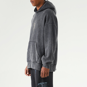 เสื้อฮู้ดผู้ชายผ้าฝ้ายซักกรดไซส์ใหญ่พิเศษ - Product Image 5