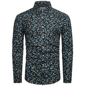 Produit tendance de l'été Chemises à boutons en sublimation pour hommes Vêtements de mode Chemises pour hommes de couleur unie - Product Image 1