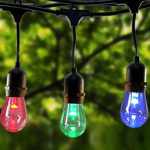 <span class=keywords><strong>Cerisier</strong></span> de Noël suspendu S14 E26 étanche <span class=keywords><strong>LED</strong></span> filament patio fée décorative 24v <span class=keywords><strong>led</strong></span> sept couleurs guirlandes lumineuses ampoule - Product Image 3