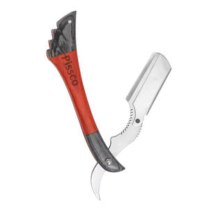 Navaja de Afeitar Recta de Acero Inoxidable para Barbería, Navaja Plegable de Acero Inoxidable para Cortar el Cabello - Product Image 2