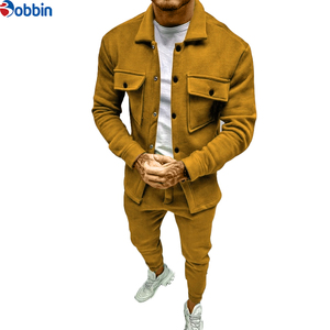 Ensemble de jogging décontracté pour homme, logo personnalisé, 50% coton, 45% polyester, tenue de sport de loisirs, jogging de course, streetwear, 2 pièces - Product Image 5