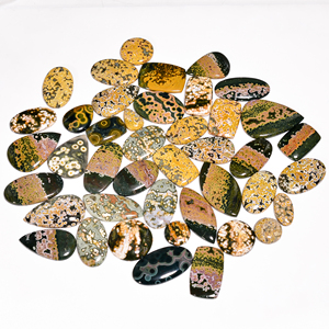 Venta al por mayor de piedras preciosas de jaspe natural del océano hermoso cabujón suelto en tamaños de forma mixta para hacer - Product Image 3