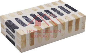 Juego de 3 Cajas de Madera Hechas a Mano con Diseño de Incrustaciones de Hueso Tallado, Organizador de Almacenamiento - Product Image 4