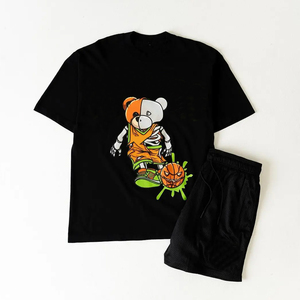 เสื้อผ้าเสื้อยืดโอเวอร์ไซส์สำหรับผู้ชายเสื้อผ้าฝ้ายแบบลำลองทำจากผ้าคอตตอนสำหรับฤดูร้อน - Product Image 3