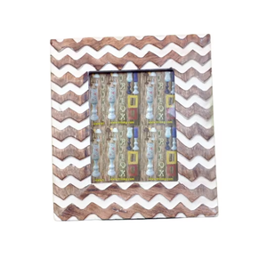 SURINDRA Cadre photo en bois massif finition antique personnalisé 8x10 pouces de haute qualité pour exportation, cadeau, décoration intérieure - Product Image 1