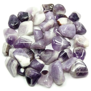 Vente en gros de pierres naturelles roulées en cristal Améthyste Chevron Agate de guérison gravée pour Reiki Chakra sculptée à la main - Product Image 3