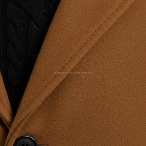 Abrigo de Lana Color Tabaco para Hombre, Personalizado, Fabricante de Ropa de Invierno OEM y Marca Privada - Product Image 6