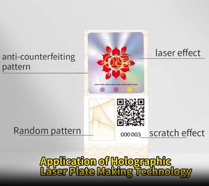 Çevre dostu özel geri dönüşümlü lazer Hologram dijital etiket holografik ambalaj etiketi sahteciliğe karşı etiket üreticisi - Product Image 2