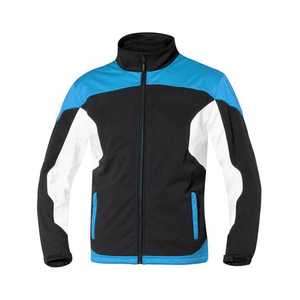 SALAMIN-Chaqueta de moto transpirable Softshell blindada para hombre, tejido resistente al viento, con ribete reflectante, de manga larga, para hombre, de color negro - Product Image 4