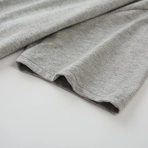 T-shirts pour hommes en coton mélangé uni, coupe ample et oversize, style streetwear décontracté, manches courtes, col rond, vente en gros - Product Image 4