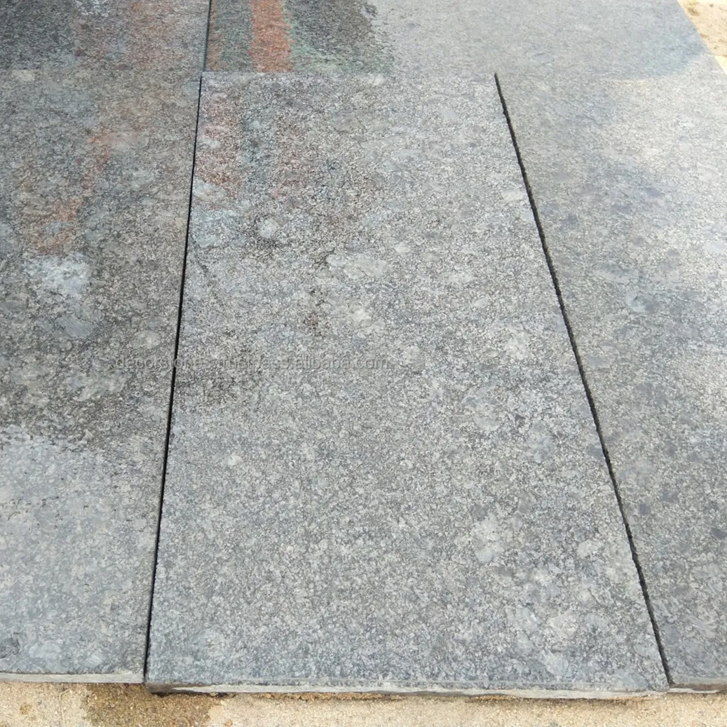 Offre Spéciale carreaux de sol en acier gris granit flammé pour l'extérieur, revêtements de sol en granit naturel pour l'extérieur, revêtements de mur