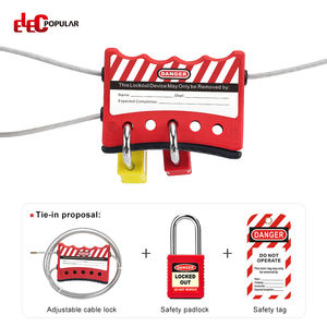 Dispositif de verrouillage de câble EP-L61A |   Nylon PA anti-impact |   Câble PVC anti-UV 1,8 m (3/4 mm) |   Autobloquant |   Convient aux cadenas Fits5 (chaîne) - Product Image 4