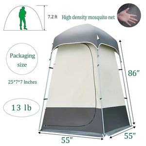 Настраиваемая свежая Временная Подставка для душа, палатка для переодевания на открытом воздухе, палатка для кемпинга - Product Image 6