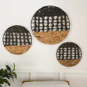 Decoración de Pared Boho para Sala de Estar, Artesanía de Lujo Tejida con Jacinto de Agua, Exhibición Colgante, Precio al por Mayor - Product Image 3