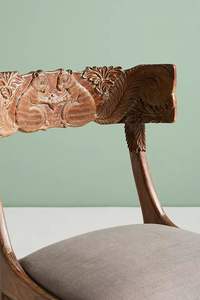 Luxurious Designer Dining <b>Chair</b> Rabbit Design Modern Finish Soft Seat Synthetic Leather <b>Wood</b> Legs Outdoor Hotel Villa Dining - Product Image 6