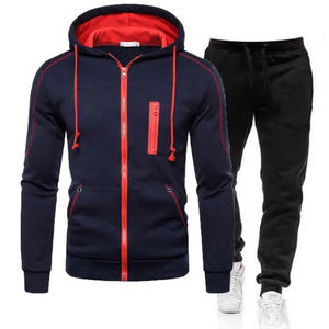 Service OEM Survêtement de broderie Design unique fabricant de haut pour les hommes de survêtement sur mesure hommes 2pc Logo personnalisé de luxe vierge - Product Image 4