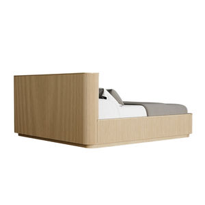 Formcraft Queen Size <b>Platform</b> <b>Bed</b> Frame Solid Teak <b>Wood</b> with Modern Design for Luxury Bedroom Hotel and Villa Interior - Product Image 4
