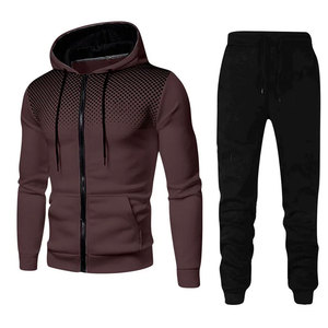 ชุดวอร์มลำลองผู้ชายไซส์ใหญ่แบบ 2 ชิ้น สำหรับฤดูหนาว แขนยาว แบบกลับด้านได้ แห้งเร็ว - Product Image 6