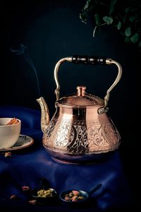 Tetera de Latón Puro Hecha a Mano, Tradicional India, para Café e Infusiones Herbales, Acabado Antiguo Duradero, a Precio de Exportación - Product Image 2