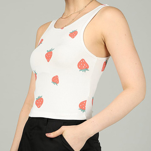 Camisetas sin mangas de secado rápido de alta calidad para mujer, hechas en fábrica, al mejor precio, tamaño personalizado para mujer, cuello redondo, estampado cómodo - Product Image 3