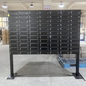 Metal Mailbox Locker 100 Doors Multi Unit Apartment Parcel <b>Letter</b> Box with Lock Stainless Steel Cluster Mailboxes for Commercial - Product Image 5