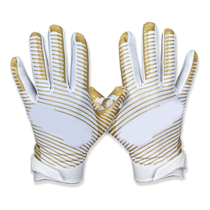 Guantes de Receptor de Fútbol Americano de Cuero Sintético Personalizados con Logotipo, Ligeros y de Alto Agarre para Equipos y Jugadores - Product Image 3