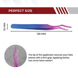 Pinzas de extensión de pestañas magnéticas de acero inoxidable superior Premium, delineador de ojos con punta puntiaguda, aplicador de pestañas de la mejor calidad - Product Image 2