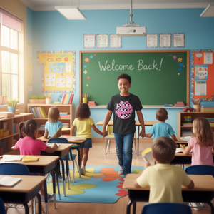 Maglietta retrò a quadri per insegnanti di seconda elementare, per il primo giorno di scuola, abbigliamento promozionale elegante - Product Image 3