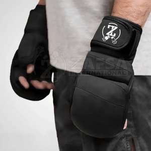 ถุงมือไฮบริดหนัง PU คุณภาพสูง ดูดซับความชื้นได้ดี ปรับแต่งได้สำหรับศิลปะการต่อสู้และมวย - Product Image 5