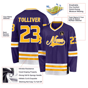 2025 OEM conception personnalisée de haute qualité nouveau Design en gros Logo personnalisé et taille hommes Hockey sur glace respirant confortable maillot - Product Image 5