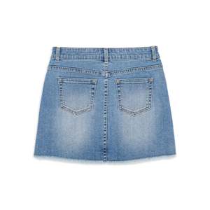 กระโปรงยีนส์ทรงเอไลน์แบบมินิสั้นลำลองคุณภาพสูงสั่งทำพิเศษสำหรับเด็กผู้หญิง ไซส์พลัส เป็นมิตรกับสิ่งแวดล้อม เอวสูงทรงเข้ารูป ลุคซักฟอก สไตล์ฤดูร้อน - Product Image 4