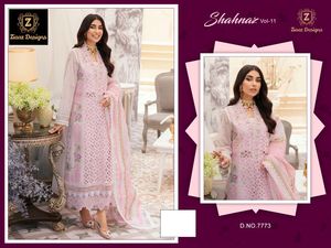 Coton Cambric kameez schiffli et broderie, fabrication en inde par achat dans ROYAL EXPORT - Product Image 2