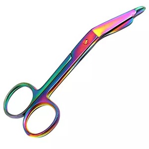 Ciseaux médicaux de haute qualité de couleur arc-en-ciel en acier inoxydable bande de premiers soins d'urgence Bandage Source d'alimentation manuelle - Product Image 6