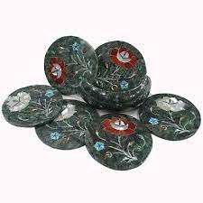 Soporte decorativo de madera con fregona para posavasos, agrega elegancia tradicional a los interiores modernos de la sala de estar - Product Image 5