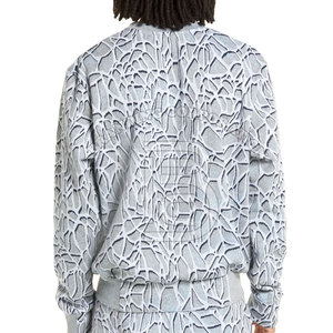 Sudadera Premium de gran tamaño para hombre, sudadera 100% de algodón de lana para hombre, Sudadera con cuello redondo y logotipo personalizado para hombre - Product Image 2