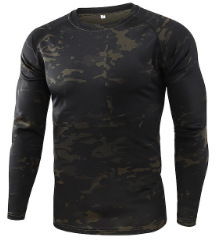 Chemise à manches longues en laine intelligente respirante pour la chasse en montagne, camouflage vert, avec motif d'oiseau en vinyle 3D, respirante et confortable - Product Image 6