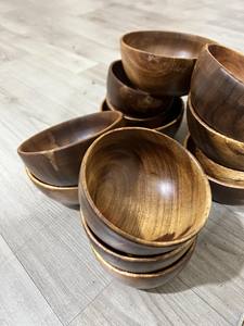 Bol en bois de qualité supérieure, fait à la main au Vietnam, bois naturel, vente en gros - Product Image 6