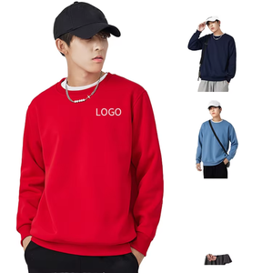 เสื้อสเวตเชิ้ตผู้ชายแบบสั่งทำพิเศษ ผ้าฝ้ายถัก 100% ทรงโอเวอร์ไซส์ ทรงบ็อกซี่ คอกลม แขนทรงแบทวิง ไหล่ตก ระบายอากาศได้ดี ผ้าเทอร์รี่ - Product Image 1