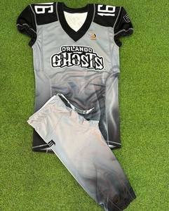 Uniforme de Fútbol Americano al por Mayor de Alta Calidad, Personalizado con Impresión por Transferencia de Calor, Corto, Transpirable y que Absorbe la Humedad - Product Image 2