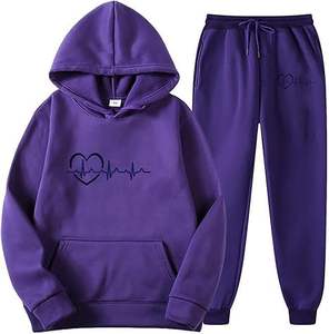 Conjunto de Chándal Personalizado con Logotipo para Hombre, Felpa Francesa Gruesa, Estampado 3D, Pantalones Deportivos Anchos y Sudadera con Capucha - Product Image 5